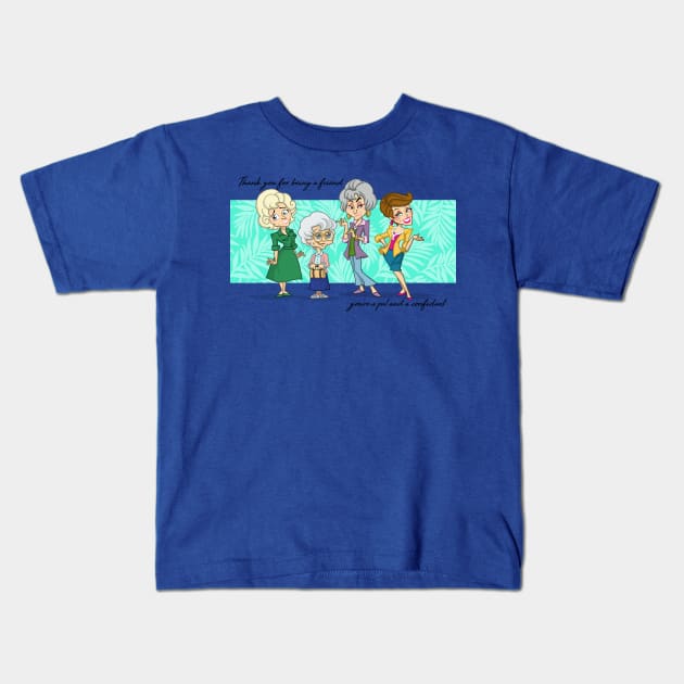 thank you for being a friend Kids T-Shirt by Michael McElroy